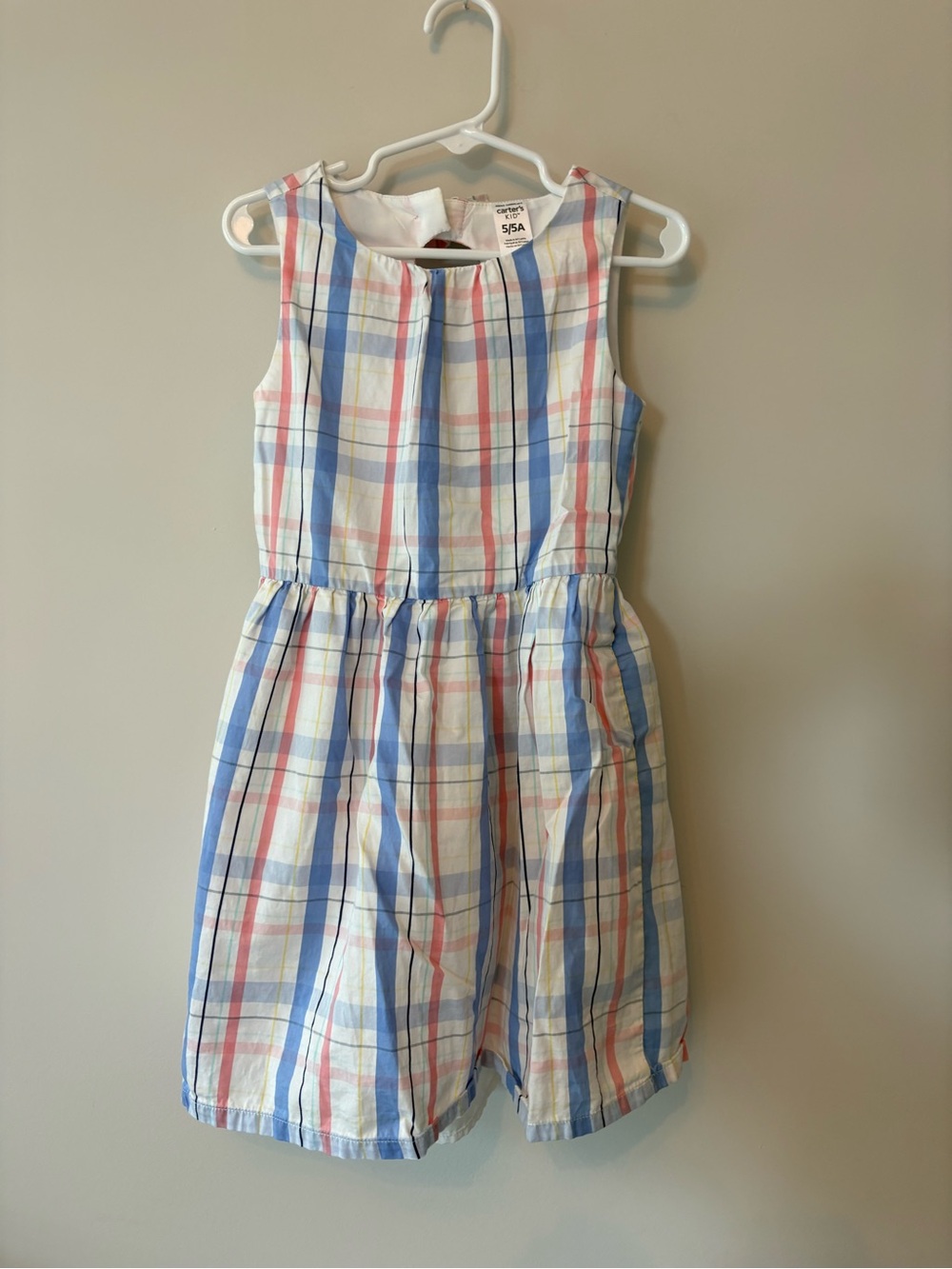 Carter’s Plaid Cotton Dress - Blue & Pink